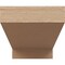 Ekena Millwork 12"W x 24"D x 12"H Wide Clemmons Rough Cedar Woodgrain TimberThane Corbel, Primed Tan CORUR12X24X12CLERCPR - alternate 5